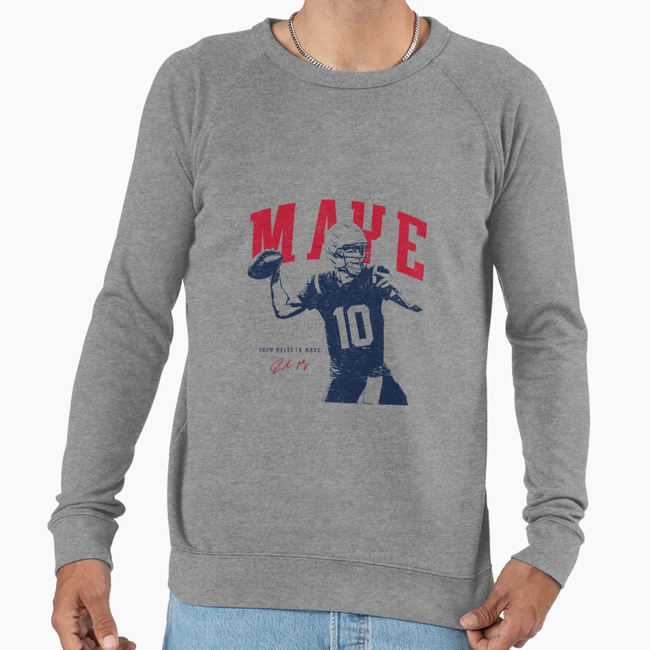 Drake Maye Game Day Sweatshirt - Aesthetic Graphic Men Women - T-Shirt, Sweatshirt, Hoodie
