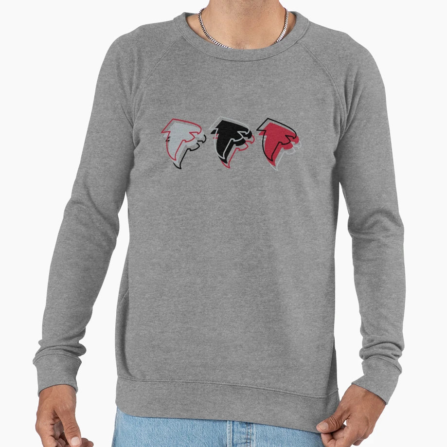 Falcons White Background Sweatshirt - Custom Art Print Unisex - T-Shirt, Sweatshirt, Hoodie