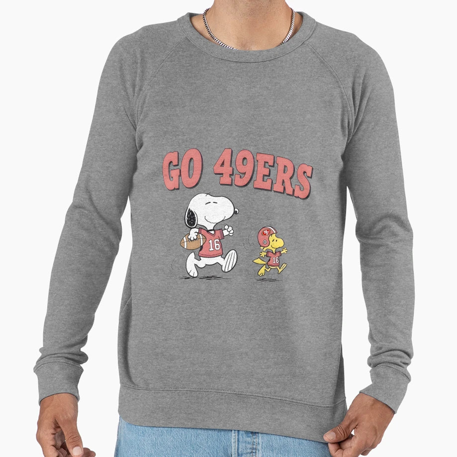Snoopy Woodstock Football Fun Sweatshirt - Streetwear Style for Adults - T-Shirt, Sweatshirt, Hoodie