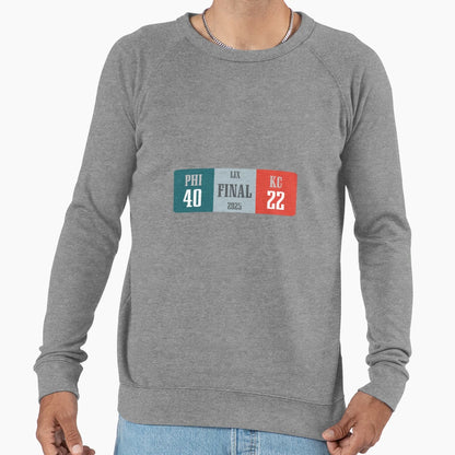 Final Score Super Bowl Lix Sweatshirt - Streetwear Style Men Women - T-Shirt, Sweatshirt, Hoodie