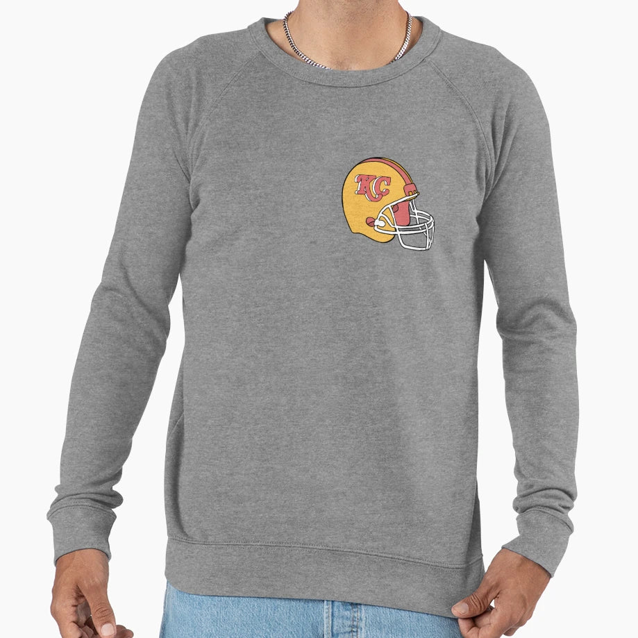 Chiefs Helmet Sweatshirt - Custom Art Print for Adults - T-Shirt, Sweatshirt, Hoodie