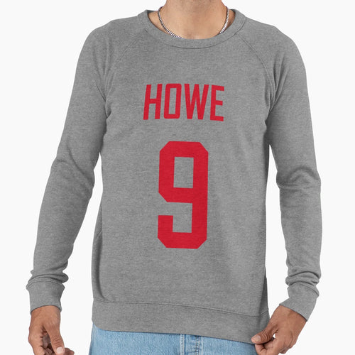 Howe Red Wings Home White Red Sweatshirt - Unique Graphic for Adults - T-Shirt, Sweatshirt, Hoodie