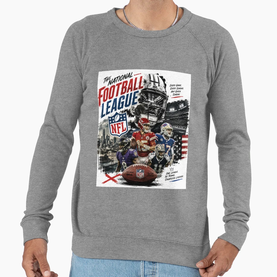 Nfl Sweatshirt - Casual Everyday Wear Unisex - T-Shirt, Sweatshirt, Hoodie