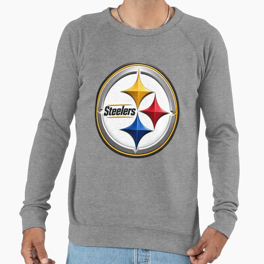 Steel City Chrome Bold High Sweatshirt - Minimalist Print for Adults - T-Shirt, Sweatshirt, Hoodie