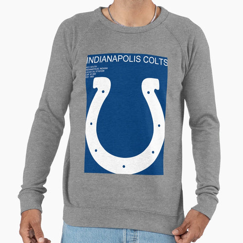 Colts Geometric Minimal Sweatshirt - Streetwear Style for Adults - T-Shirt, Sweatshirt, Hoodie