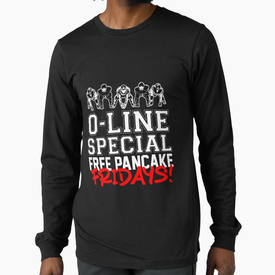 Score Laugh Our Offensive Line Football T-Shirt - Graphic Print Unisex - T-Shirt, Sweatshirt, Hoodie