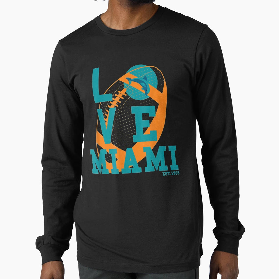 Love Miami Sports Team Est 1966 T-Shirt - Unique Graphic Men Women - T-Shirt, Sweatshirt, Hoodie