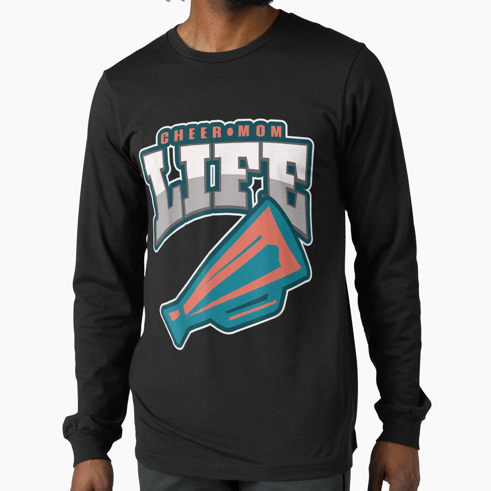 Cheer Mom Life Cheerleader Mom T-Shirt - Trendy Graphic Men Women - T-Shirt, Sweatshirt, Hoodie