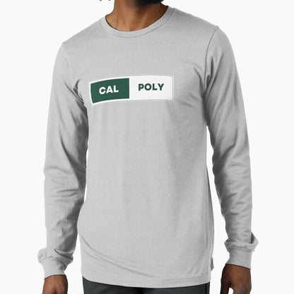 Cal Poly Contrast White T-Shirt - Casual Everyday Wear Men Women - T-Shirt, Sweatshirt, Hoodie