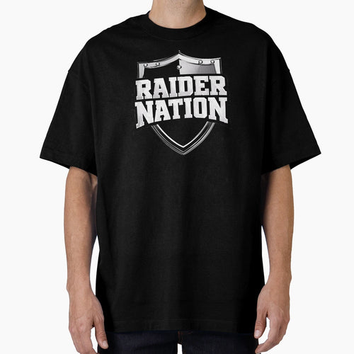 Raider Nation Shield T-Shirt - Unique Graphic for Adults - T-Shirt, Sweatshirt, Hoodie