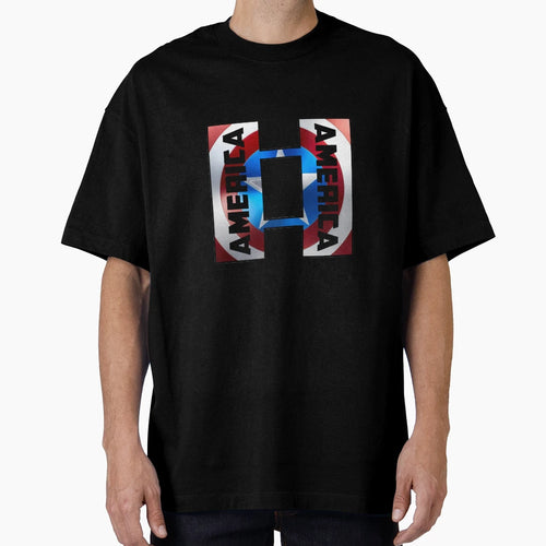 Captain Usa Bars Shield T-Shirt - Aesthetic Graphic Unisex - T-Shirt, Sweatshirt, Hoodie
