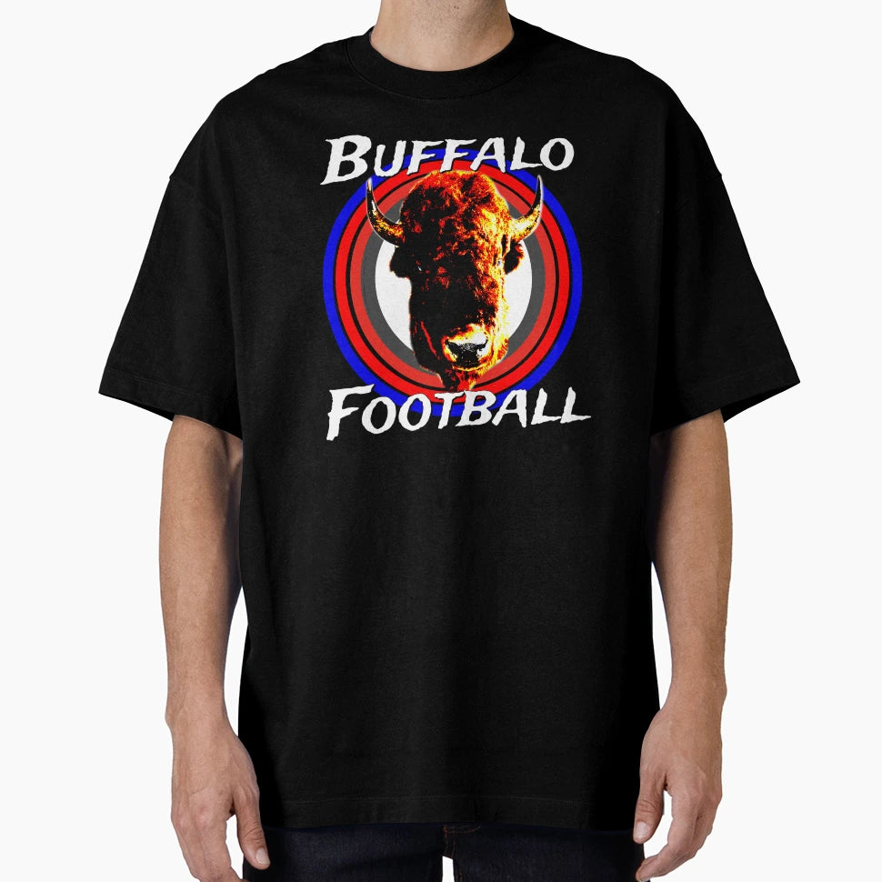 Buffalo Football Bison Buffalo Head T-Shirt - Unique Graphic for Adults - T-Shirt, Sweatshirt, Hoodie