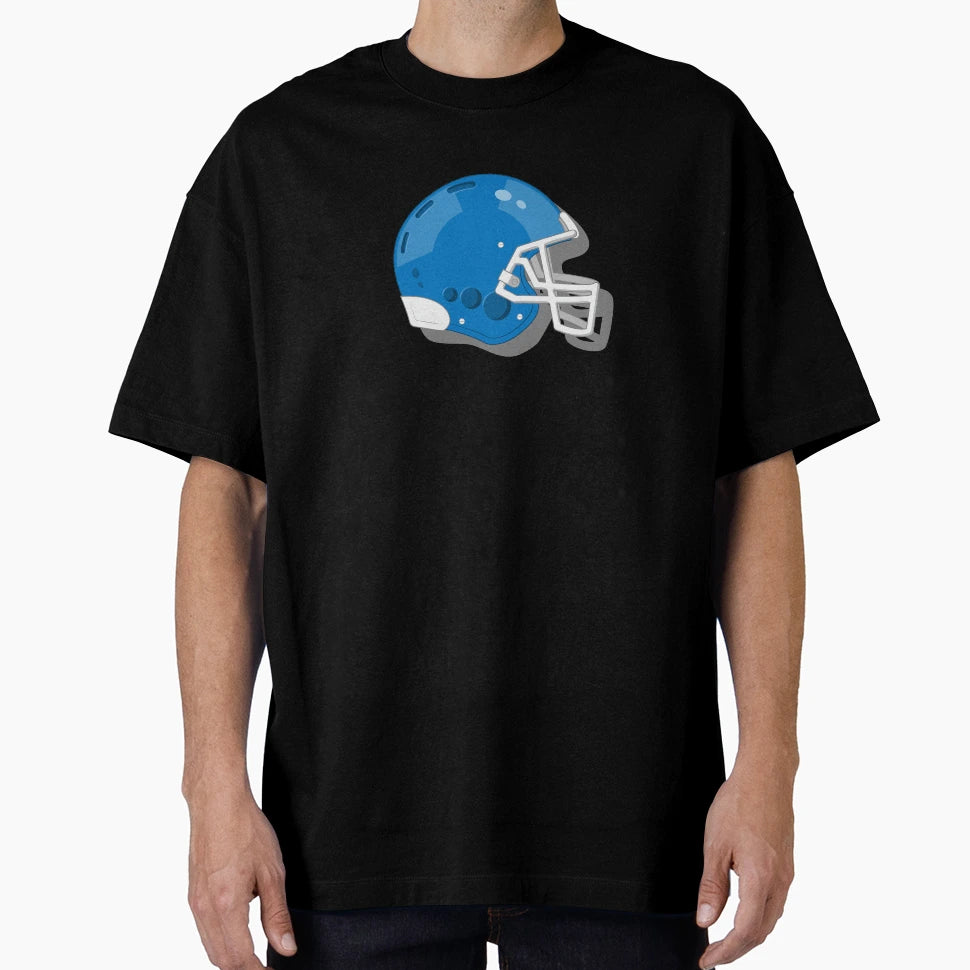 Blue American Football Helmet T-Shirt - Unique Graphic for Adults - T-Shirt, Sweatshirt, Hoodie