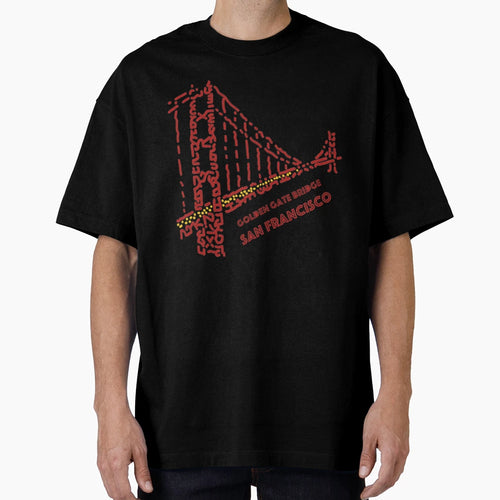 Golden Gate Bridge San Francisco T-Shirt - Fun Novelty Design for Adults - T-Shirt, Sweatshirt, Hoodie