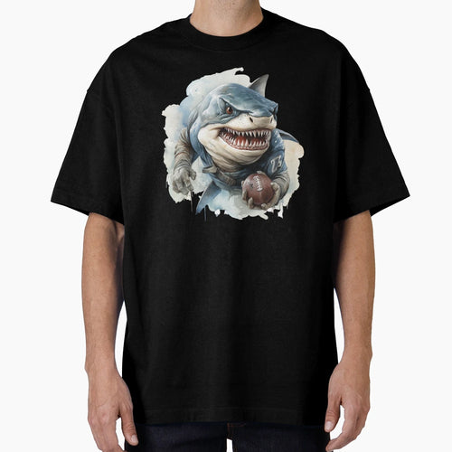 American Football Shark Player T-Shirt - Fun Novelty Design Men Women - T-Shirt, Sweatshirt, Hoodie