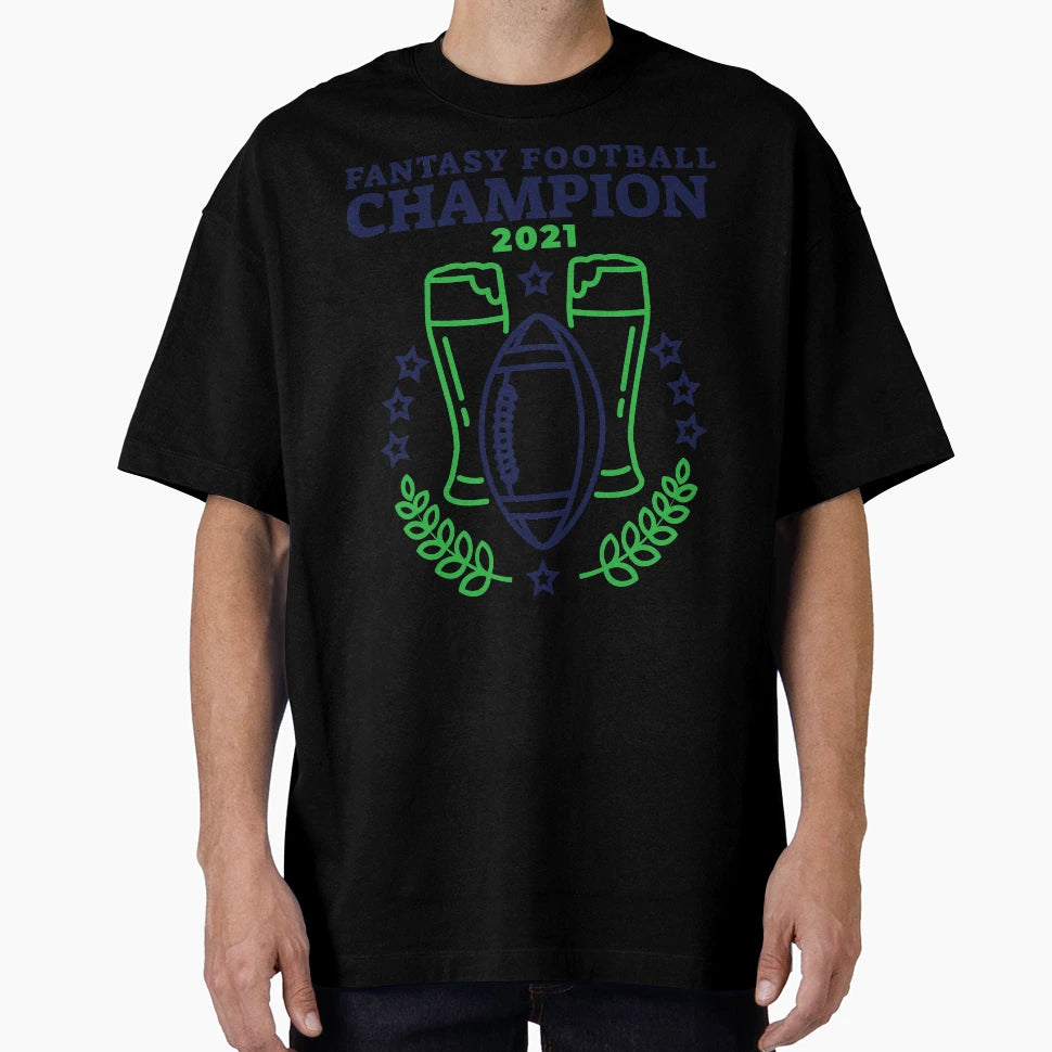 Fantasy Football Champion T-Shirt - Fun Novelty Design Men Women - T-Shirt, Sweatshirt, Hoodie