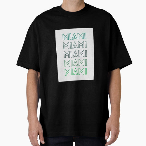 Green Miami Pattern T-Shirt - Novelty Apparel for Adults - T-Shirt, Sweatshirt, Hoodie