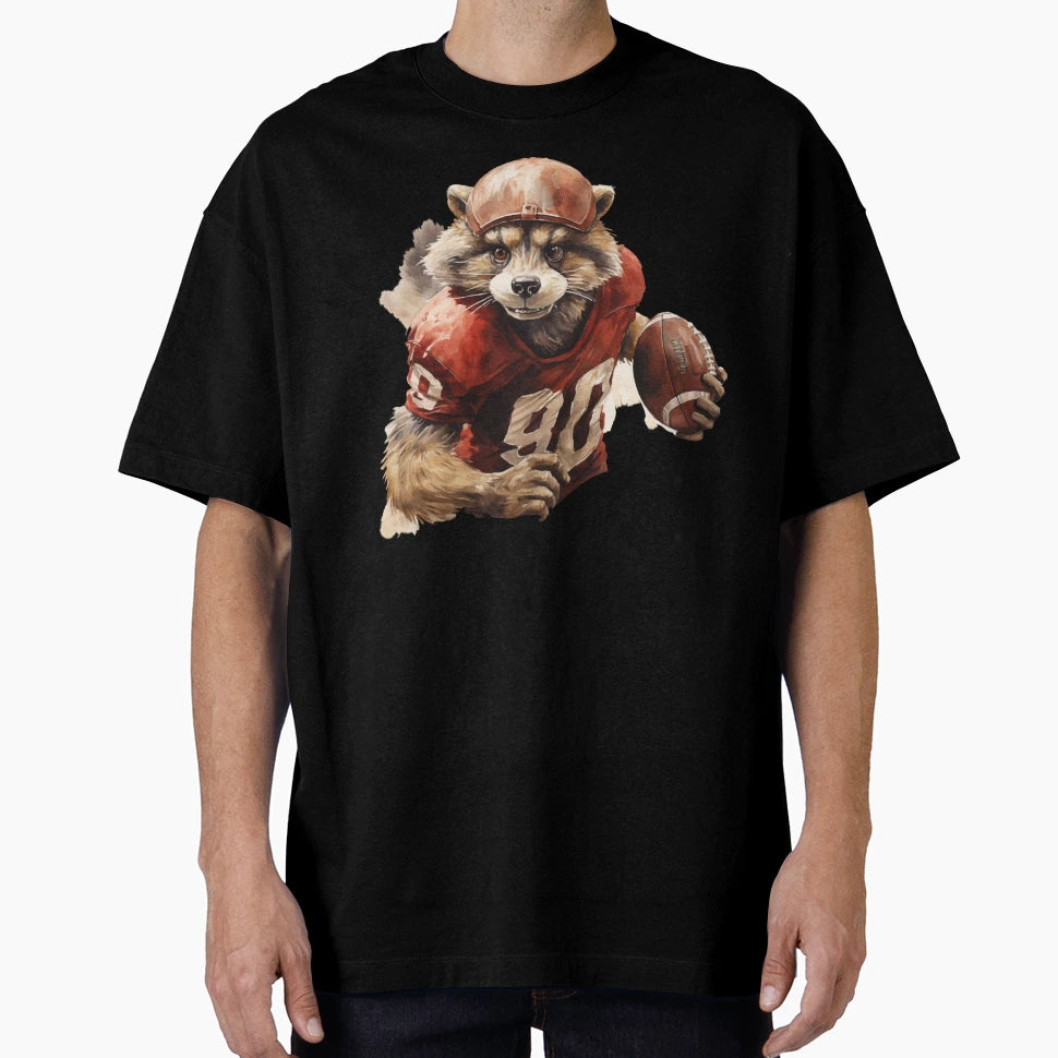 Badger As American Football Player 2 T-Shirt - Minimalist Print Men Women - T-Shirt, Sweatshirt, Hoodie