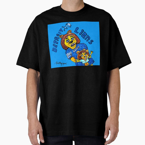 Detroit Lions Roary And His Cub Nfl T-Shirt - Streetwear Style Men Women - T-Shirt, Sweatshirt, Hoodie