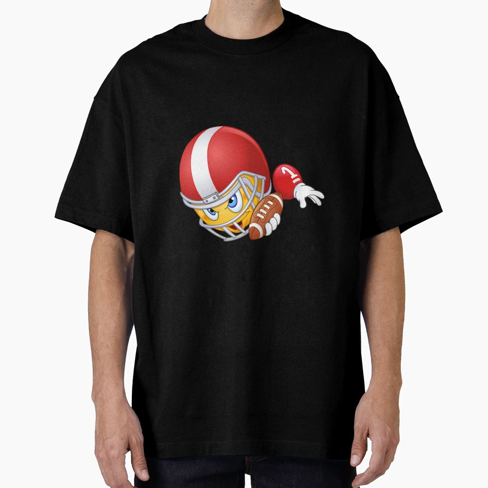 American Football Player Emoji T-Shirt - Graphic Print Men Women - T-Shirt, Sweatshirt, Hoodie