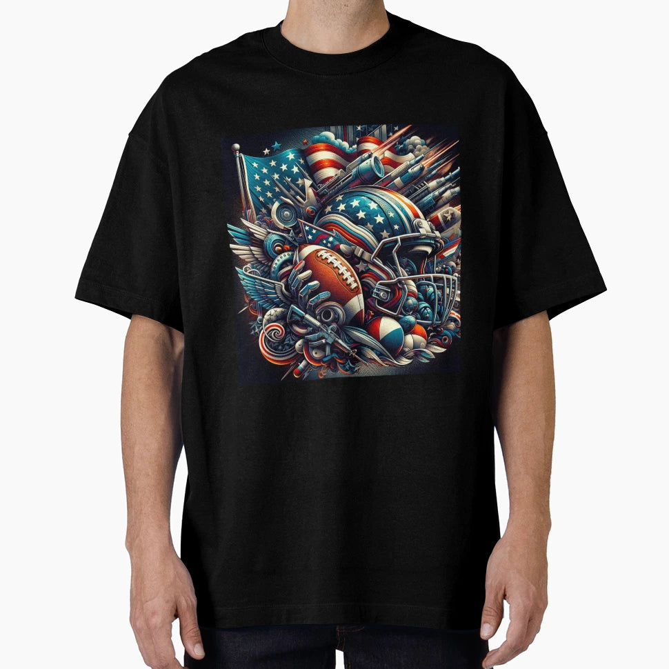 American Football Fantasy Blended T-Shirt - Streetwear Style Unisex - T-Shirt, Sweatshirt, Hoodie