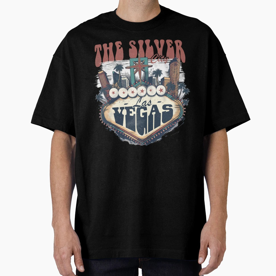 Silver City Las Vegas T-Shirt - Novelty Apparel for Adults - T-Shirt, Sweatshirt, Hoodie