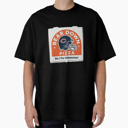 Bear Down Pizza T-Shirt - Fun Novelty Design for Adults - T-Shirt, Sweatshirt, Hoodie