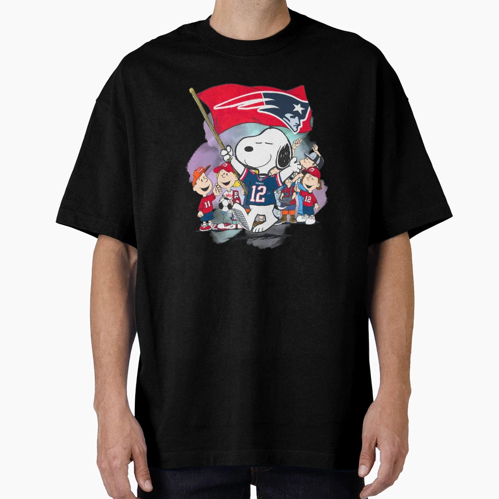 Snoopy New England Patriots Game T-Shirt - Custom Art Print Unisex - T-Shirt, Sweatshirt, Hoodie