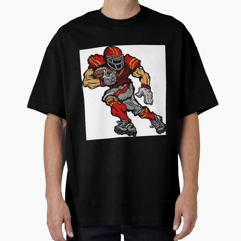 American Football Player T-Shirt - Trendy Graphic Men Women - T-Shirt, Sweatshirt, Hoodie