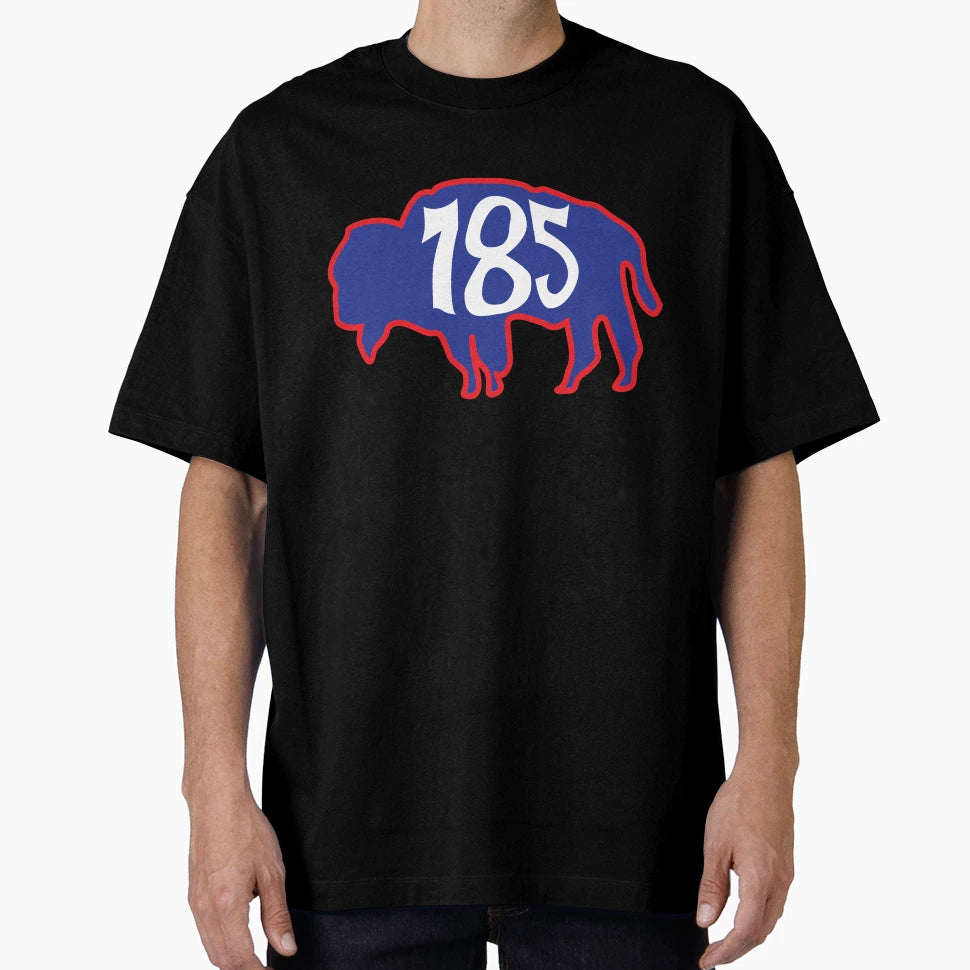Hand Drawn Kansas Buffalo 785 T-Shirt - Fun Novelty Design for Adults - T-Shirt, Sweatshirt, Hoodie