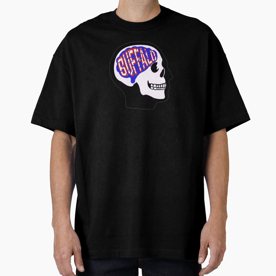 Buffalo Football Brain T-Shirt - Minimalist Print Men Women - T-Shirt, Sweatshirt, Hoodie