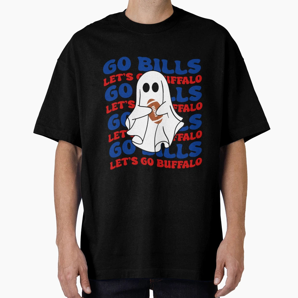 Go Bills Ghost T-Shirt - Casual Everyday Wear for Adults - T-Shirt, Sweatshirt, Hoodie