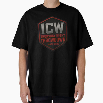 Icw Thursday Night Throwdown Logo T-Shirt - Aesthetic Graphic for Adults - T-Shirt, Sweatshirt, Hoodie