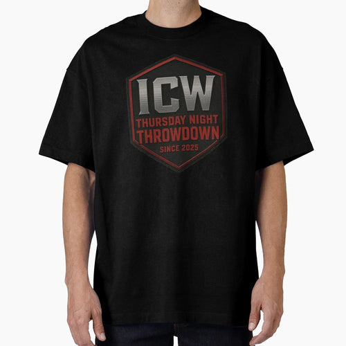 Icw Thursday Night Throwdown Logo T-Shirt - Aesthetic Graphic for Adults - T-Shirt, Sweatshirt, Hoodie