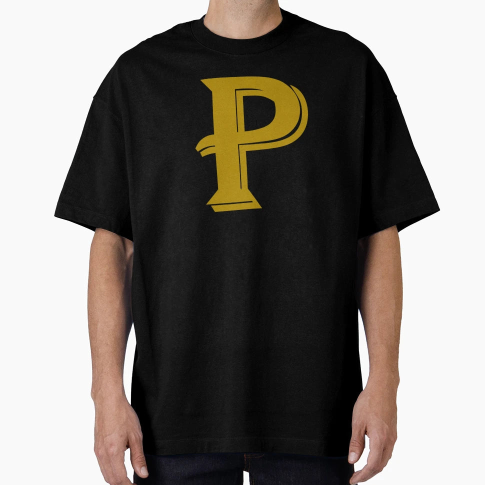 Gold Letter P T-Shirt - Streetwear Style Unisex - T-Shirt, Sweatshirt, Hoodie