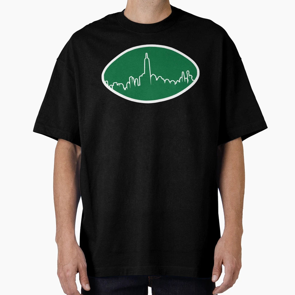 New York Jets Skyline Football Logo T-Shirt - Graphic Print for Adults - T-Shirt, Sweatshirt, Hoodie