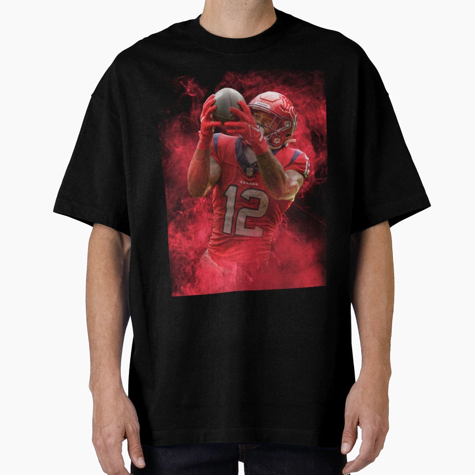 Nico Collins Houston Sports Art T-Shirt - Minimalist Print for Adults - T-Shirt, Sweatshirt, Hoodie