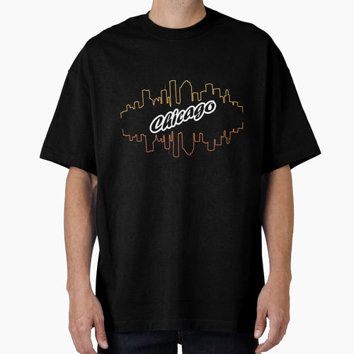 Chicago City Skyline T-Shirt - Minimalist Print Men Women - T-Shirt, Sweatshirt, Hoodie