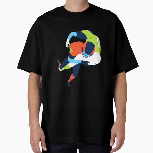 American Football Cartoon T-Shirt - Graphic Print Unisex - T-Shirt, Sweatshirt, Hoodie
