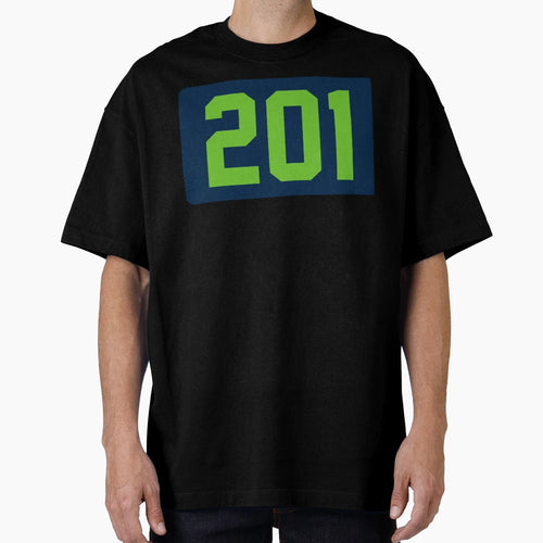 201 Area Code 2022 Green And Blue T-Shirt - Fun Novelty Design Unisex - T-Shirt, Sweatshirt, Hoodie
