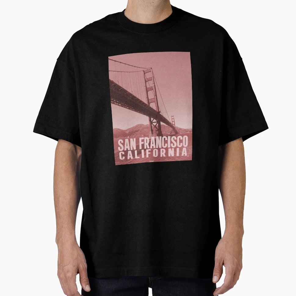 San Francisco Golden Gate Bridge T-Shirt - Custom Art Print Unisex - T-Shirt, Sweatshirt, Hoodie