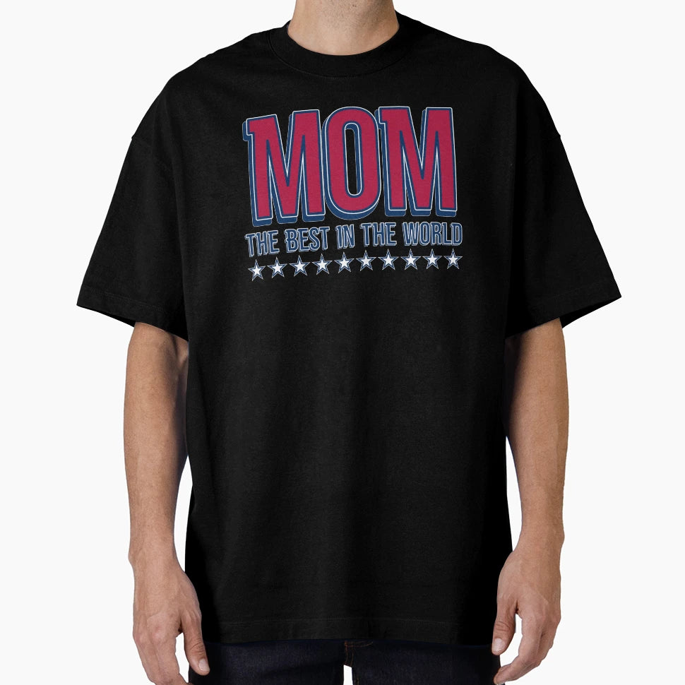 Mom Best World Stars Mothers Day T-Shirt - Graphic Print for Adults - T-Shirt, Sweatshirt, Hoodie