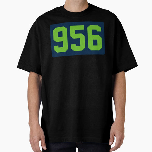 956 Area Code 2022 Green And Blue T-Shirt - Trendy Graphic Men Women - T-Shirt, Sweatshirt, Hoodie