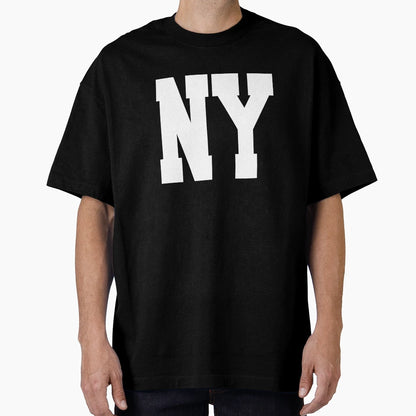 New York Ny Initial Text T-Shirt - Aesthetic Graphic for Adults - T-Shirt, Sweatshirt, Hoodie