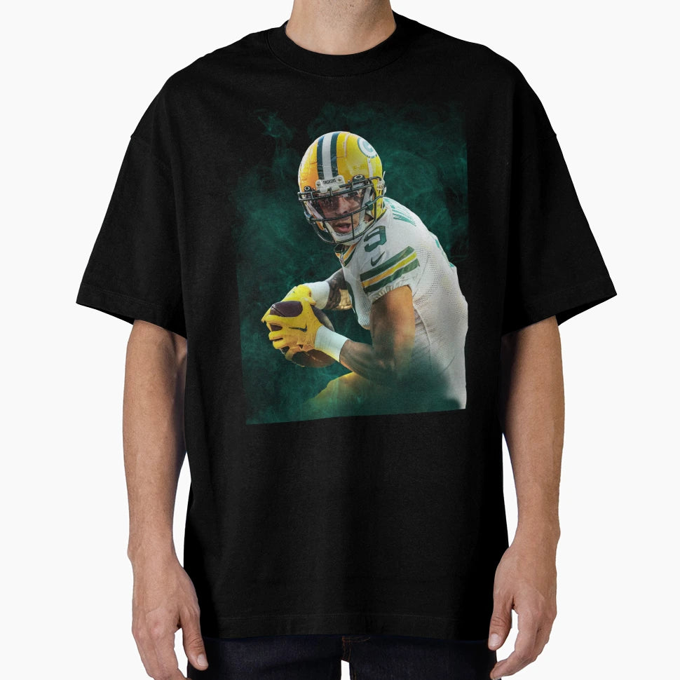 Christian Watson Green Bay Sports Art T-Shirt - Novelty Apparel for Adults - T-Shirt, Sweatshirt, Hoodie