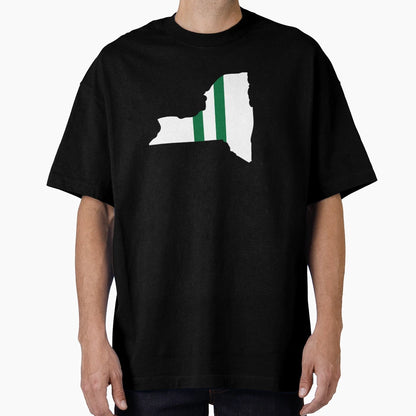 Jets Helmet New York State Map T-Shirt - Minimalist Print Men Women - T-Shirt, Sweatshirt, Hoodie