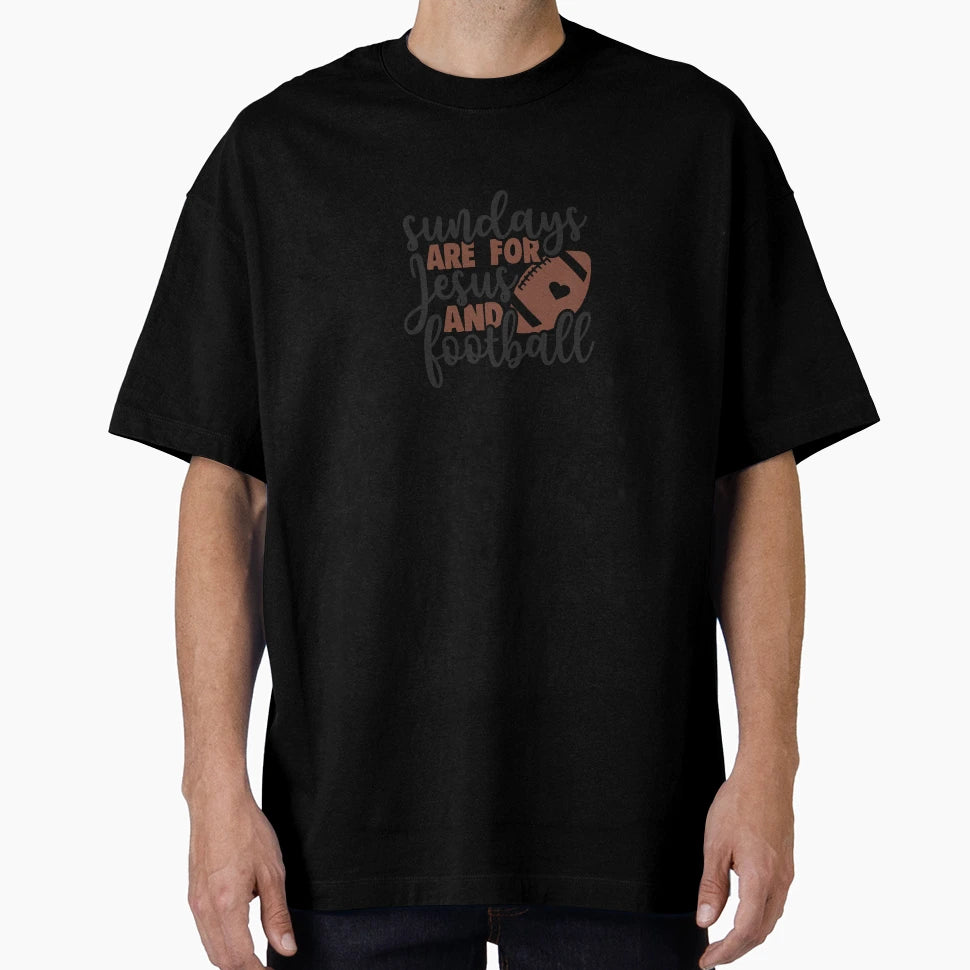 Sundays Are Jesus And Football T-Shirt - Trendy Graphic Men Women - T-Shirt, Sweatshirt, Hoodie