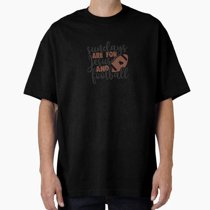 Sundays Are Jesus And Football T-Shirt - Trendy Graphic Men Women - T-Shirt, Sweatshirt, Hoodie