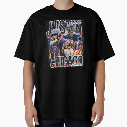 Justin Fields Bootleg T-Shirt - Unique Graphic for Adults - T-Shirt, Sweatshirt, Hoodie