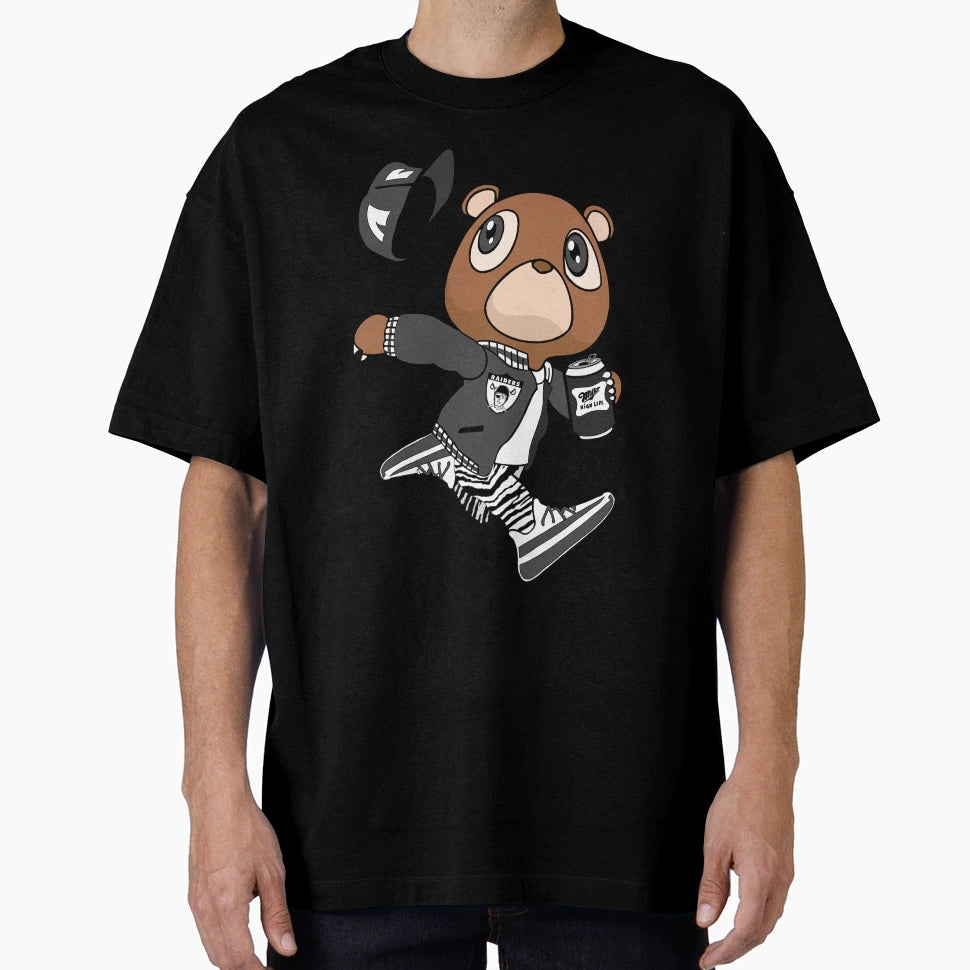 Raiders Kanye West Bear T-Shirt - Trendy Graphic Unisex - T-Shirt, Sweatshirt, Hoodie